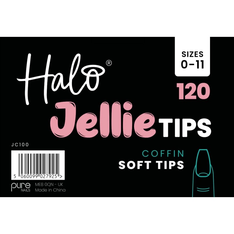 Halo Jellie Tips Coffin x 120 Size 0-11