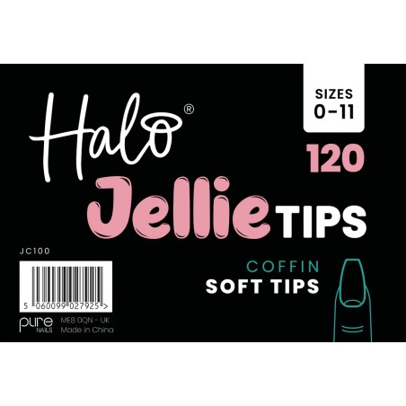 Halo Jellie Tips Coffin x 120 Size 0-11