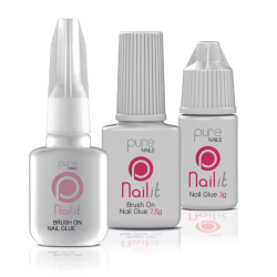 Pure Nails Colle à Tips 10g Brush on Nail glue