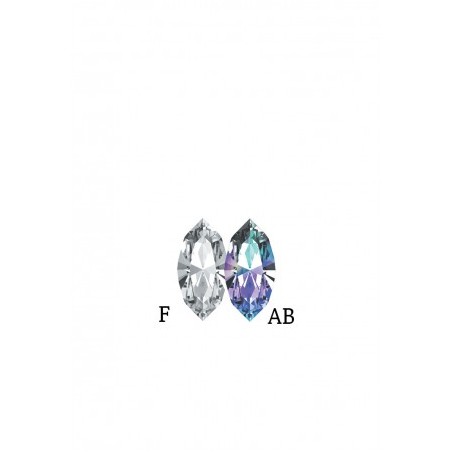 SWAROVSKI 10 Navette AB (Crystal Bleu) (4x2mm)