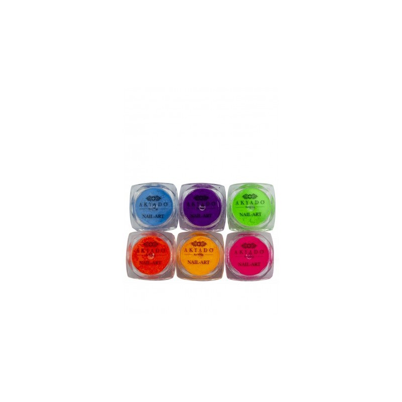 Pigment effet fumée Smoke et Néon (1 lot de 6) AKYADO