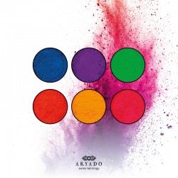 Pigment effet fumée Smoke et Néon (1 lot de 6) AKYADO