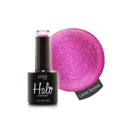 HALO VSP 8ml CERISE SPARKLE couvrance 2/5 by PURE NAILS UK