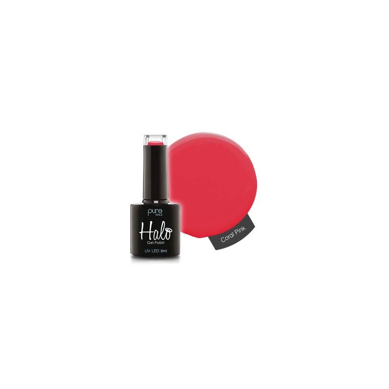 HALO VSP 8ml CORAL PINK Hema Free by PURE NAILS UK