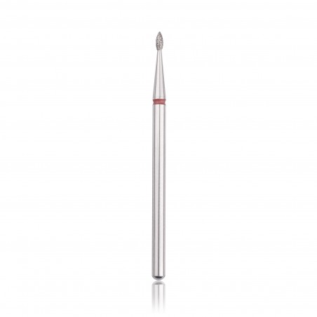 Flamme Diamant Rouge Ø1,4mm L3,5mm - HBD-254RD.014