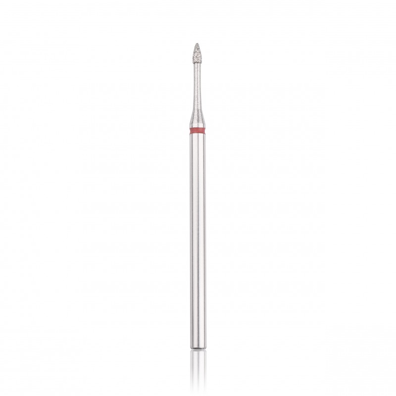 Flamme Diamant Rouge Ø1,4mm L3mm HBD-274RD.014